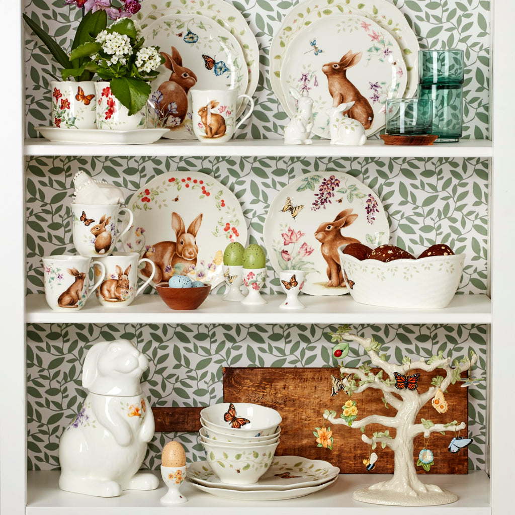 Lenox 893456 Butterfly Meadow Bunny Salt & Pepper, Easter Serveware