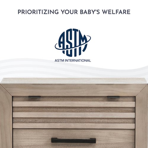 Evolur Kyoto Night Stand in Brown Stone, Unique Two Tone Design, Spacious Drawers with Ball Bearing Glides, Multifunctional Nightstand, Made of Hardwood