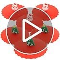 Christmas Silicone Mug Covers Snowman Tree Leakproof Drink Lids Set of 6