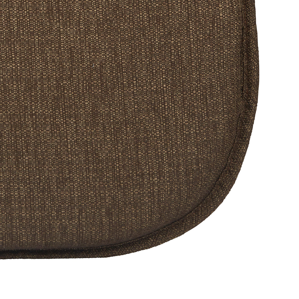 Klear Vu Gripper Omega Non-Slip Windsor Chair Cushions with Skid-Proof Seat Pad for Dining Room, Kitchen, and Office Use, 16x15 Inches, 4 Count (Pack of 1), Chestnut