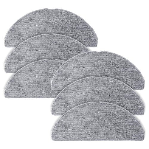 VIEWALL 6 Pack Microfiber Mop Cloths Compatible with Roborock Q7 M5 / Q7 M5+ / Q7 L5 / Q7 L5+ Robot Vacuum Cleaner, Reusable Mop Cloths Replacement Accessories(Not for Q7 / Q7 MAX / Q5 MAX)