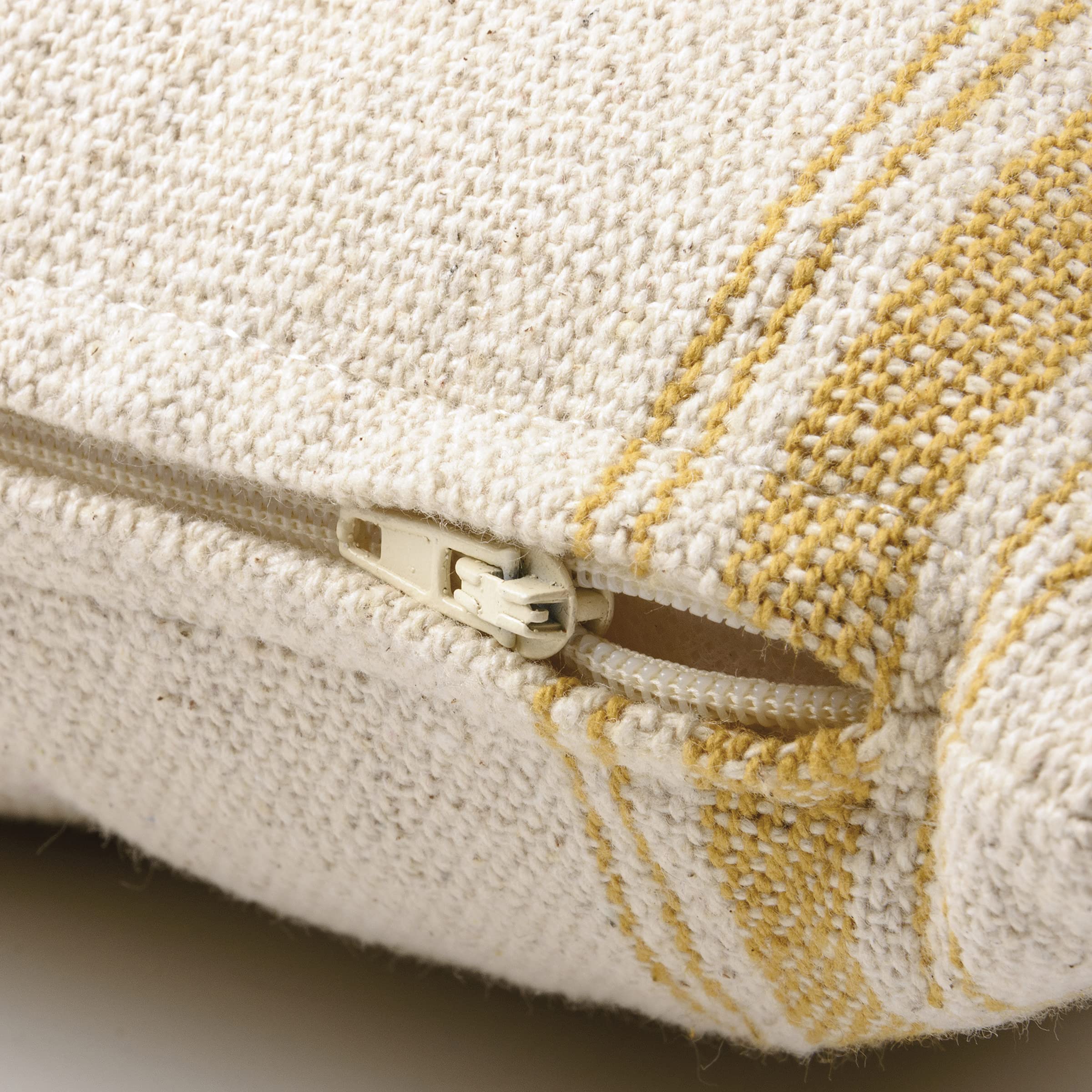 Primitives by Kathy Woven Rustic Gold Striped Pillow, Distressed Style, Reserved for The Cat Sit At Your Own Risk 10x10 Throw Pillow, Removable Zipper Cover/cat Lover Gift, pet Themed Home Accent
