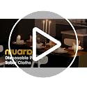 Niuara Black and Gold Tablecloth and Runner Set - 3+3 Pack for 6ft Tables
