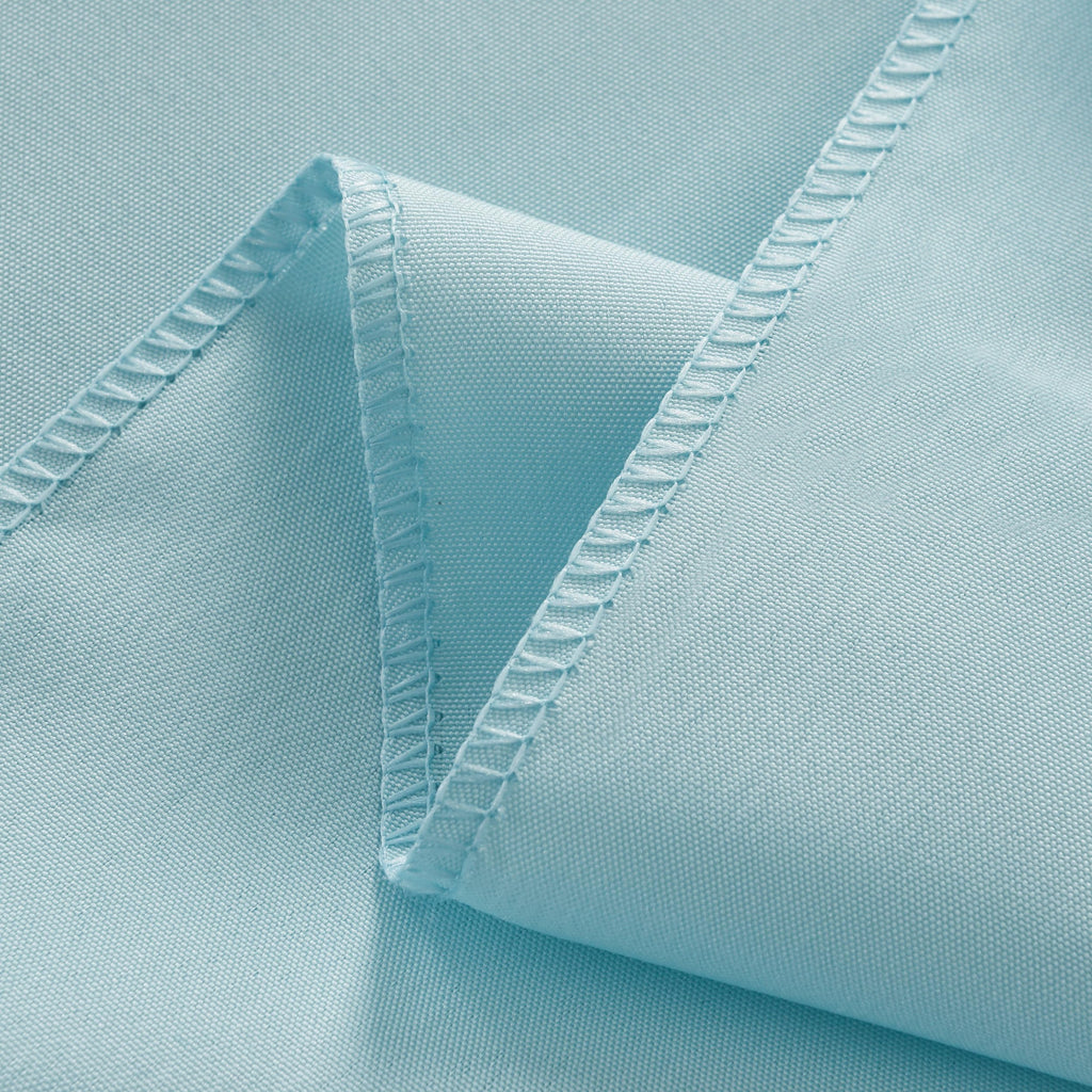 ZarzaaSik 6-Pack Round 90-inch Dusty Blue Table Cloths, Solid Stain and Wrinkle Resistant Circular Tablecloth, Premium Plain Weave Polyester Fabric Table Linen Covers for Hotel, Banquet