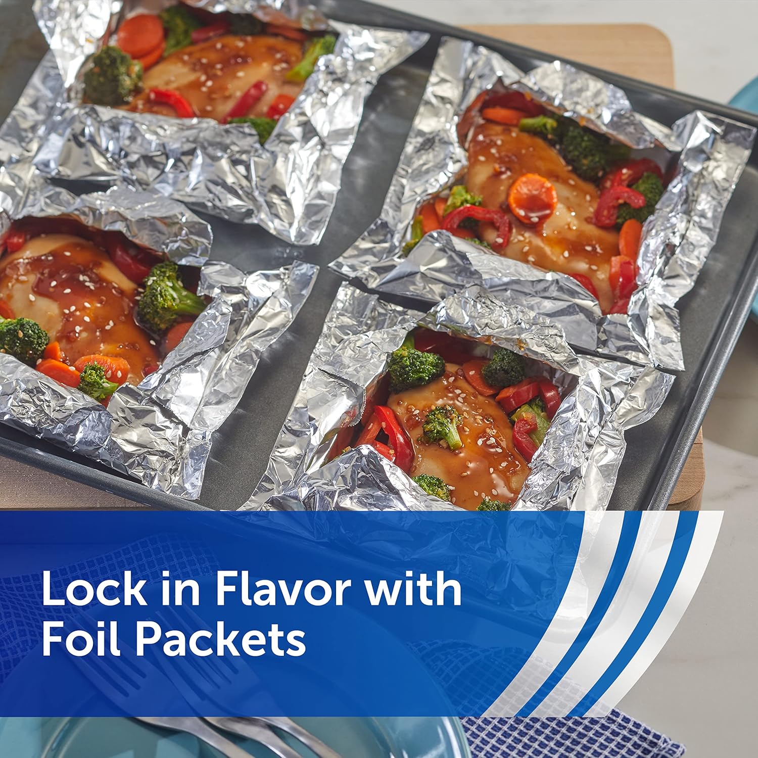 Reynolds Wrap Aluminum Foil Roll - Everyday Strength, Freezer & Grill Safe, 12" Wide, 100 Sq. Ft.