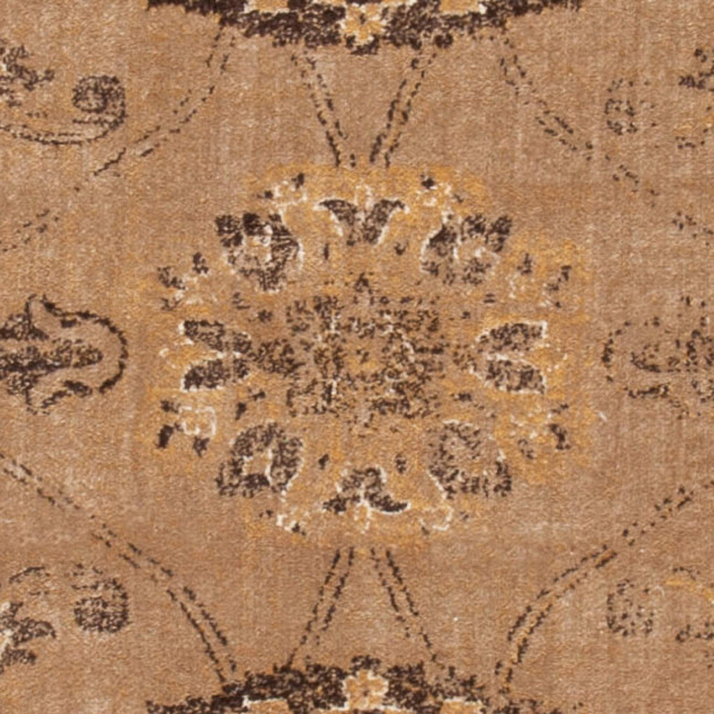 SAFAVIEH Vintage Collection Runner Rug - 2'2" x 8', Taupe, Oriental Distressed Viscose Design, Ideal for High Traffic Areas in Living Room, Bedroom (VTG117-1662)