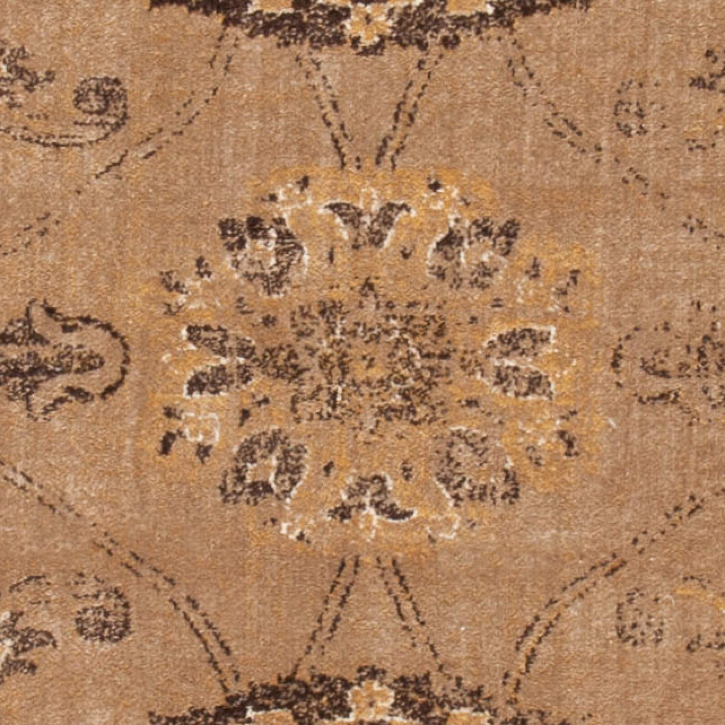 SAFAVIEH Vintage Collection Runner Rug - 2'2" x 8', Taupe, Oriental Distressed Viscose Design, Ideal for High Traffic Areas in Living Room, Bedroom (VTG117-1662)