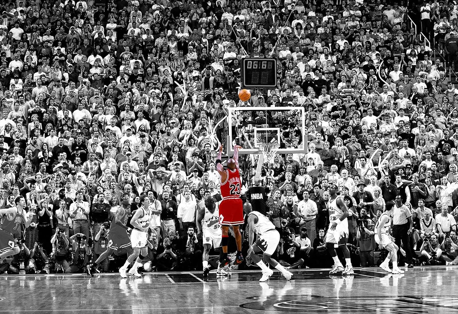 Michael Jordan Large Sports Poster - Unframed Canvas Wall Art Decor for Bedroom & Gym (24"x32")