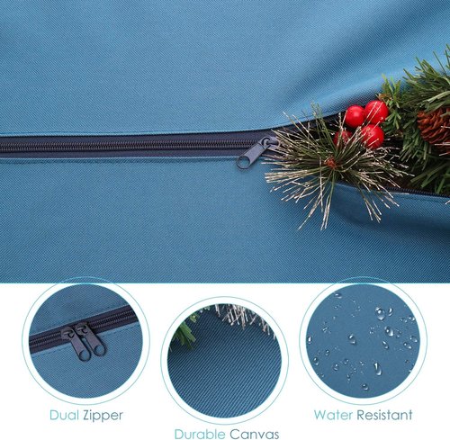 Hearth & Harbor Christmas Tree Storage Bag - Extra Large Rolling Bag for 9 ft Trees | Durable Handles & Wheels