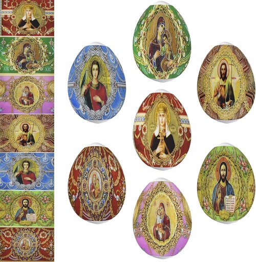 Faberge Thermo Heat Shrink Sleeve - Decorative Easter Egg Wraps for Pysanka & Pysanky