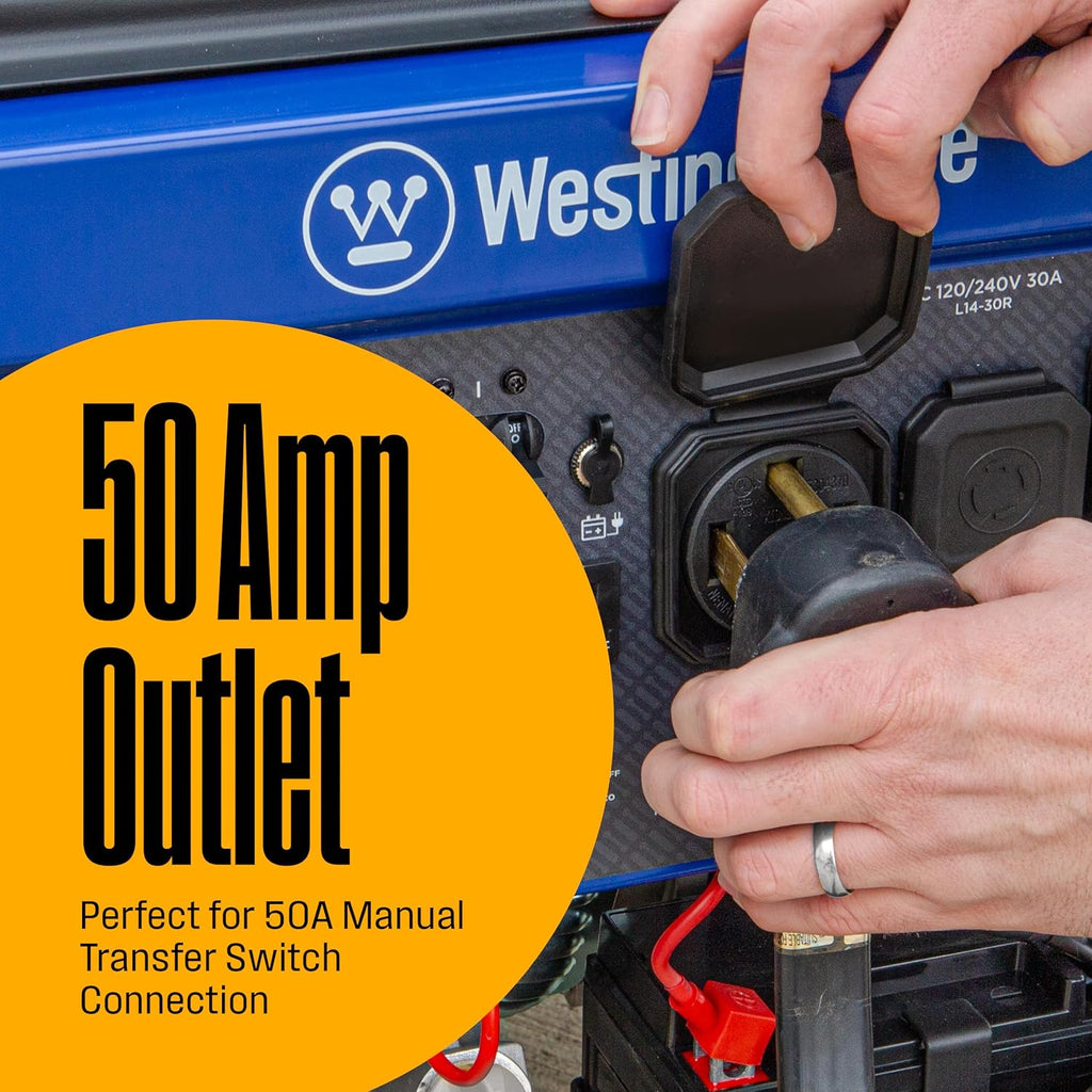 Westinghouse 12500 Peak Watt Portable Generator - Dual Fuel, Remote Start & CO Sensor Ready
