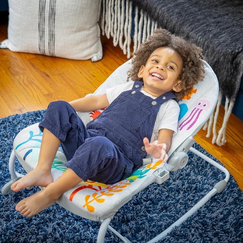 Baby Einstein Ocean Explorers Rocker - Musical Infant Chair with Lights | Ages 0-30 Months