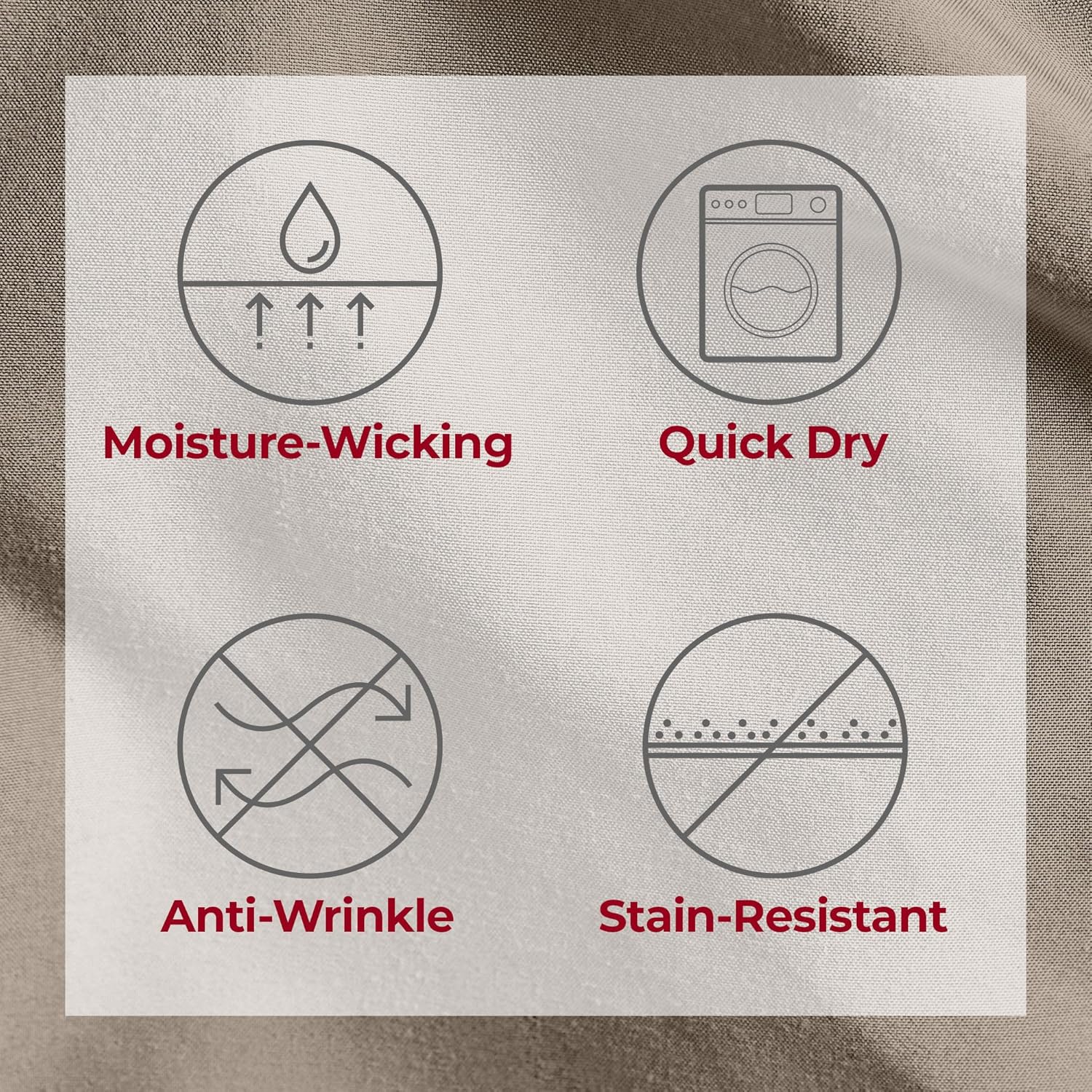 Mellanni Extra Deep California King Sheets - Hotel Luxury, Ultra Soft & Cooling - 4 PC Tan Set