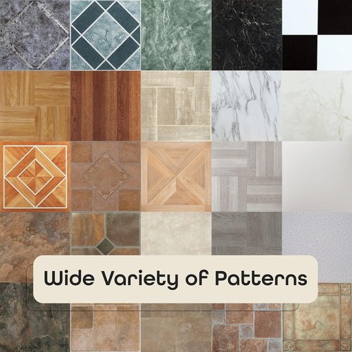 Achim Home Decor Nexus Self-Adhesive Vinyl Floor Tiles - Charcoal Grey Wood Pattern, 12" x 12", 20 Tiles - Easy Peel & Stick DIY Flooring for Any Room