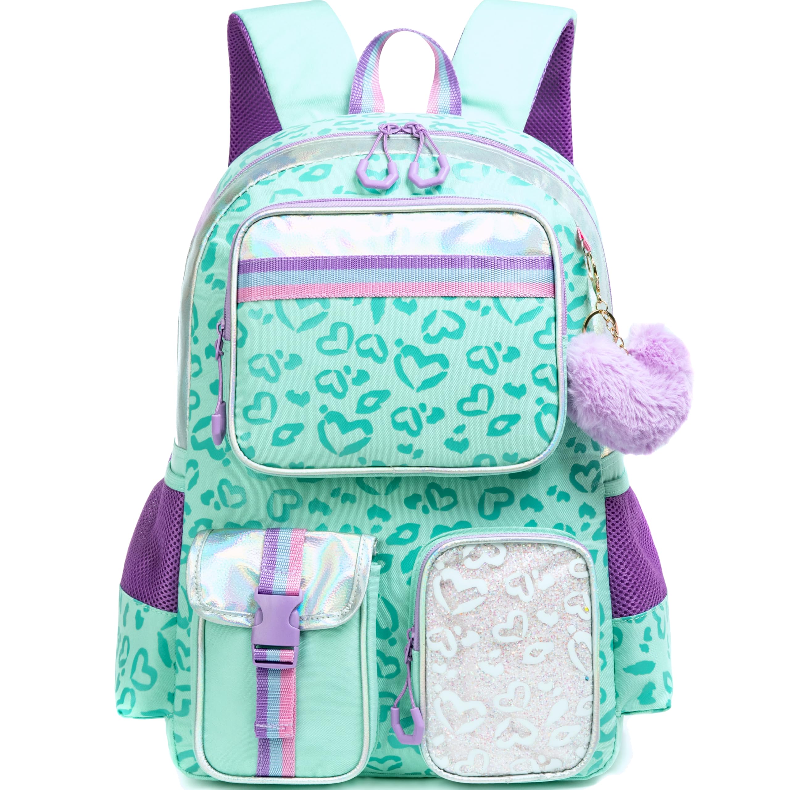 Meetbelify Aesthetic Backpack for Elementary to Teen Girls, Cute Bookbag for Kids 8-10