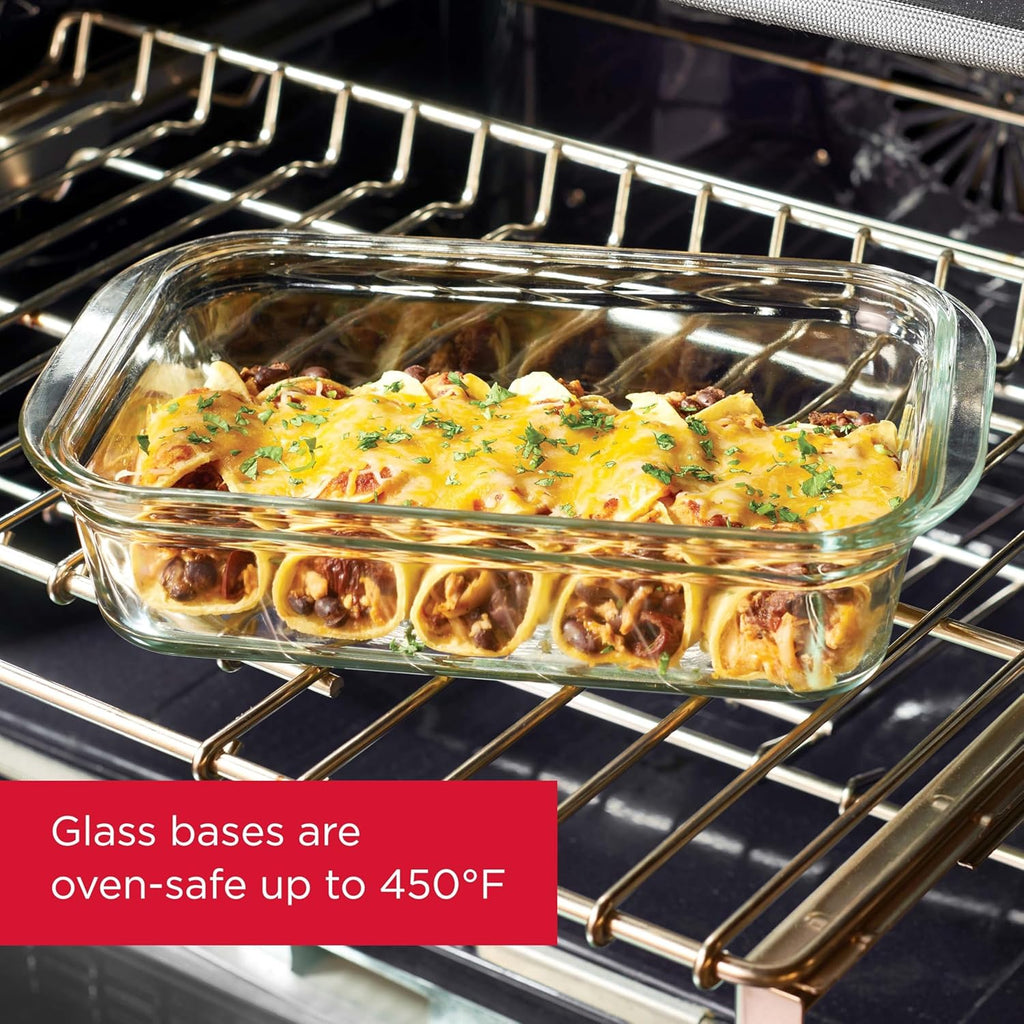 Rubbermaid Brilliance Glass Food Storage Containers - Leak-Proof, BPA-Free, Set of 9 | Assorted Sizes