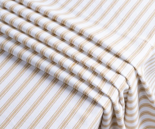Beige Tablecloths, Cotton Tablecloths for Rectangular, 100% Cotton, Farmhouse Tablecloth, Linen Christmas Tablecloth, Striped Table Cover, Cloth Tablecover Wedding & Holiday Beige and White 63x109