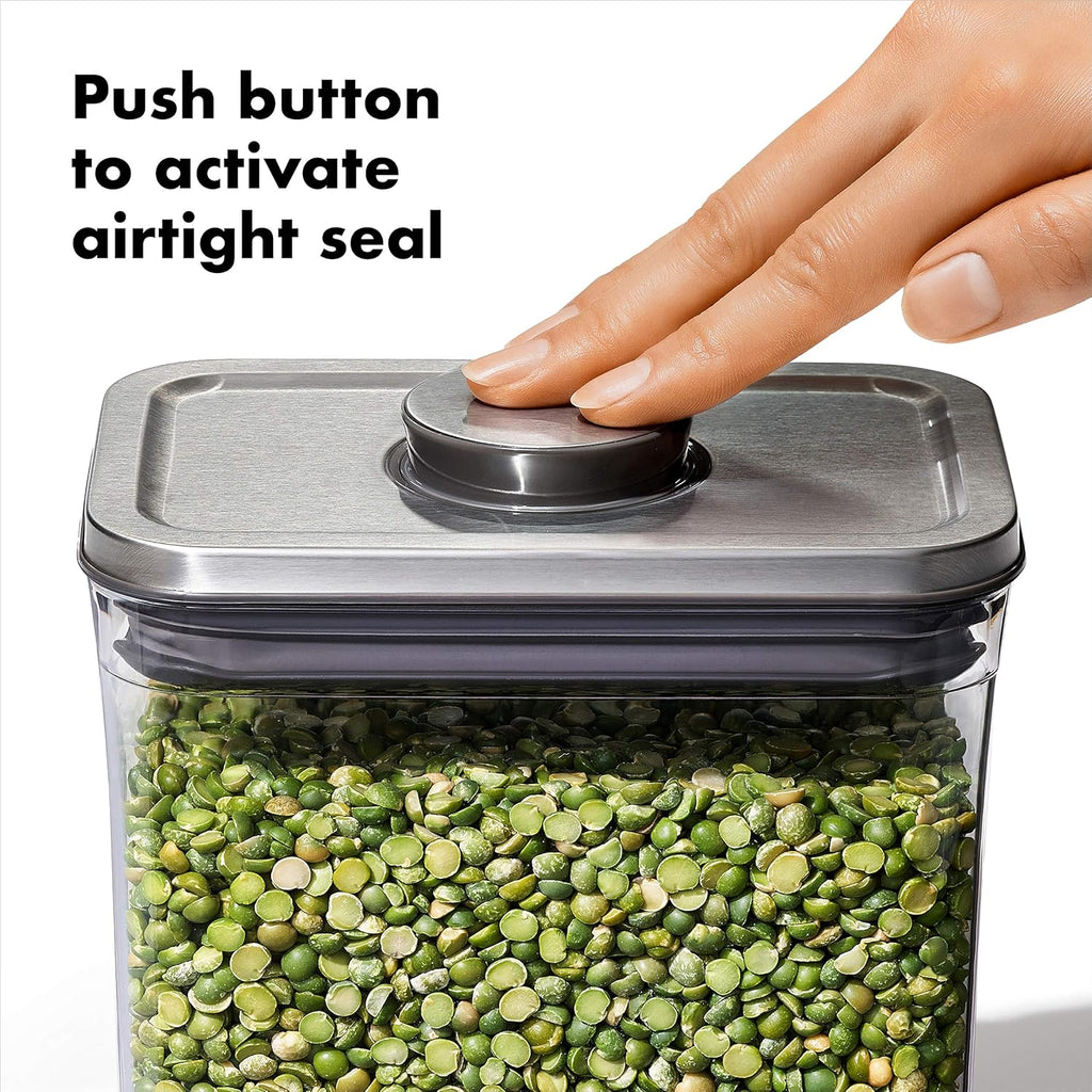 OXO STL Pop Small Square Mini Container - 0.4 QT | Airtight Food Storage Solution