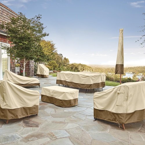 Classic Accessories Veranda Patio Lounge Chair Cover - Water-Resistant, 38 Inch, 2-Pack