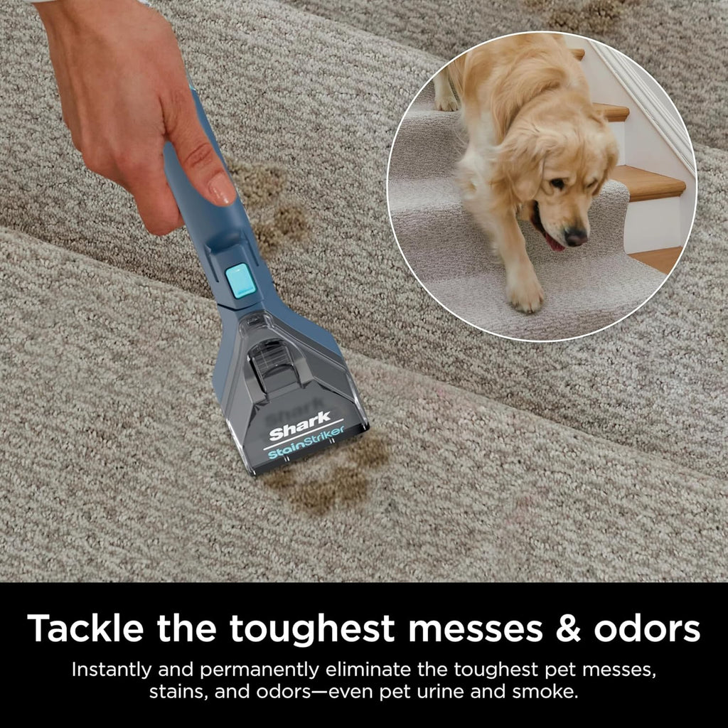 Shark CarpetXpert Upright Carpet Cleaner - Stain Striker for Rugs & Upholstery | Navy Color