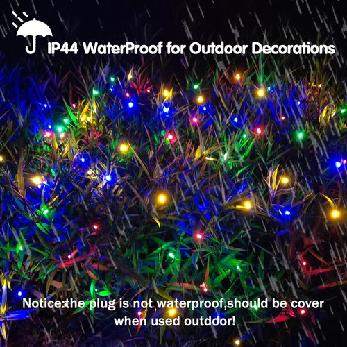 LED Christmas Net Lights - 100 LED Connectable Outdoor Decorations for Bushes | 5ft x 5ft Green Wire