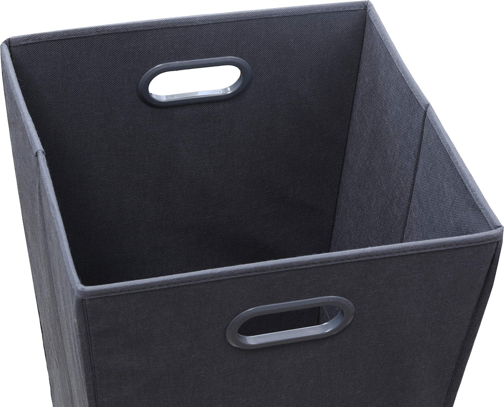Simple Houseware Foldable Closet Laundry Hamper Basket, Dark Grey