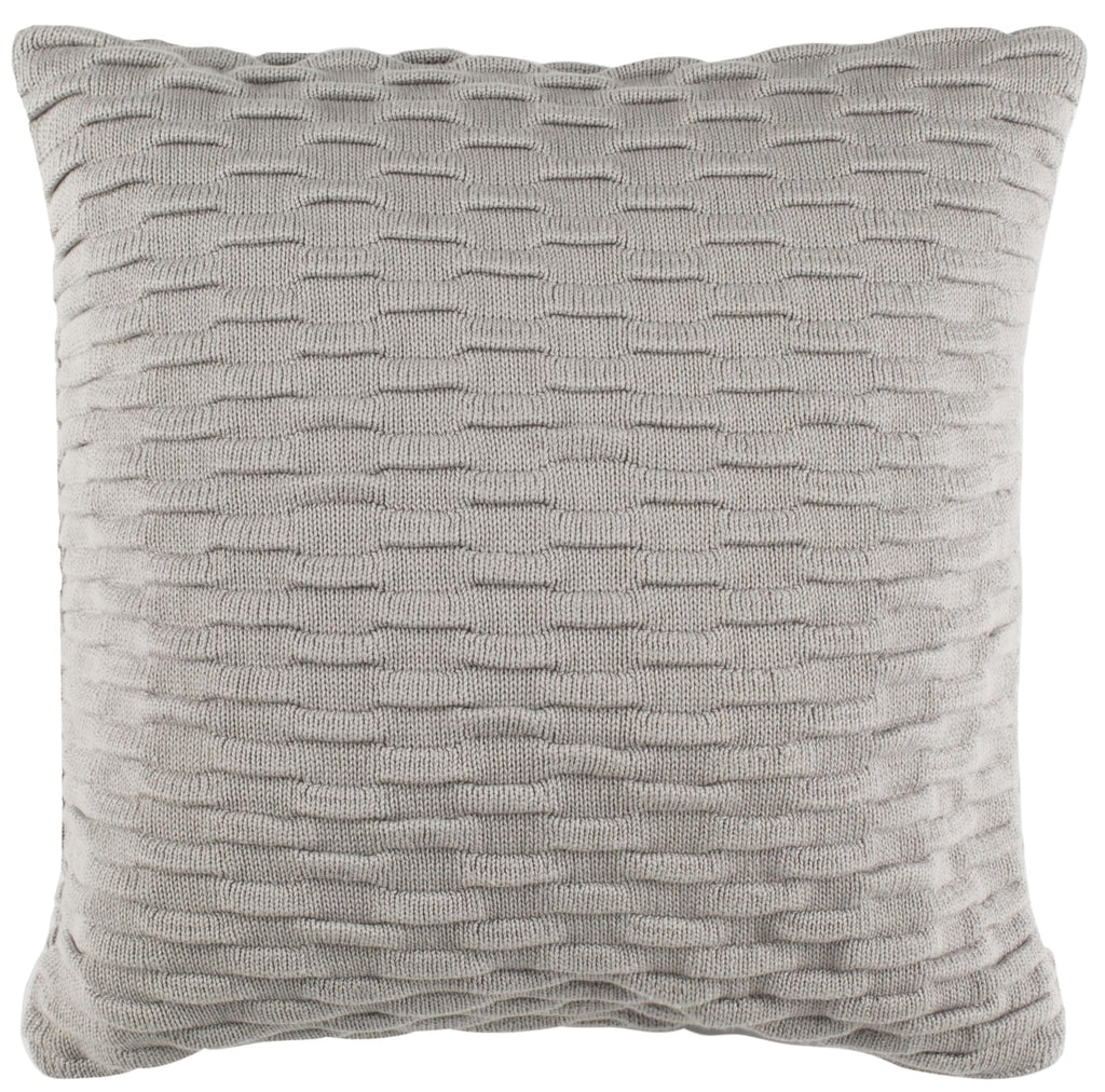 SAFAVIEH Home Noela Light Grey Knit 20-inch Decorative Pillow Pillow