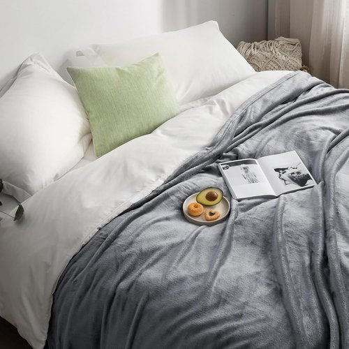 Bedsure Fleece Blanket - Soft, Lightweight Plush Queen Size Luxury Microfiber | 90x90 Inches