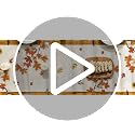 210 GSM Fall Table Runner 13x120 Inch Beige Polyester Home Decor