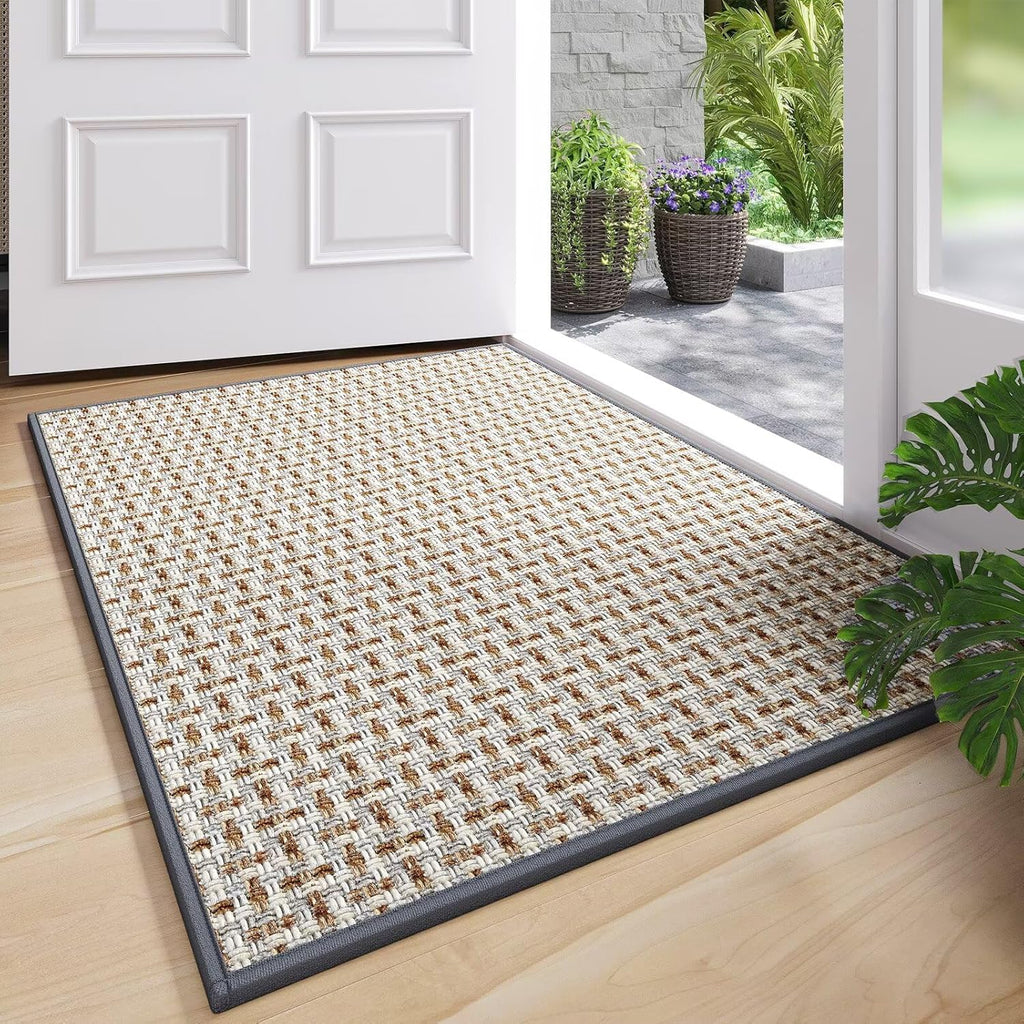 Regine Switzerland Door Mat - Indoor Entrance Dirt Resistant & Absorbent | 17"x30" Gray Non-Slip Design