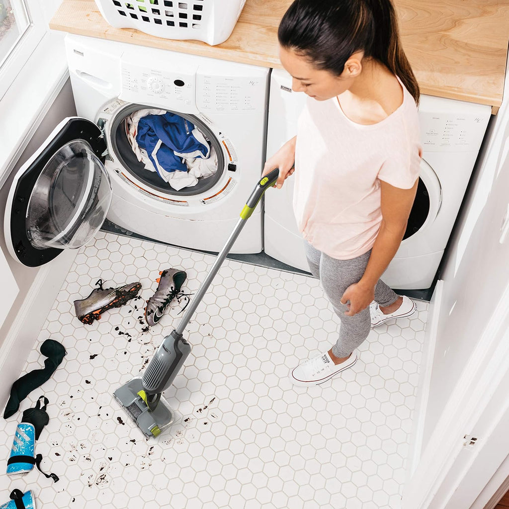 Shark VM252P10 VACMOP Pro Cordless Hard Floor Vacuum Mop - LED Headlights, 12 Pads & Cleaning Solution - Charcoal Gray