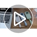 VEWINGL Mini Handheld Fan, USB-C Rechargeable with 100 Speeds - Green