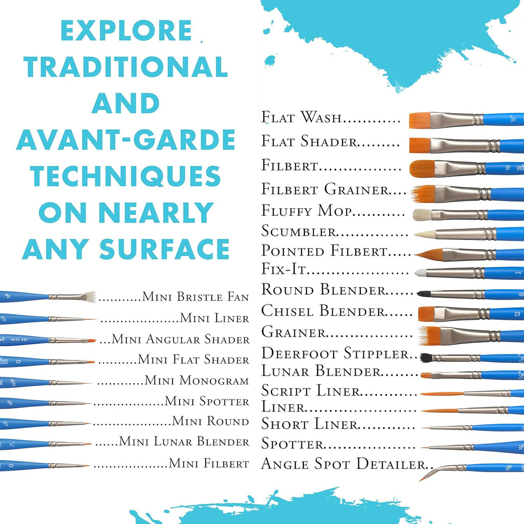 Princeton Select Artiste 3750 Paint Brush - Versatile Liner for Acrylic, Watercolor & Oil - Size 0