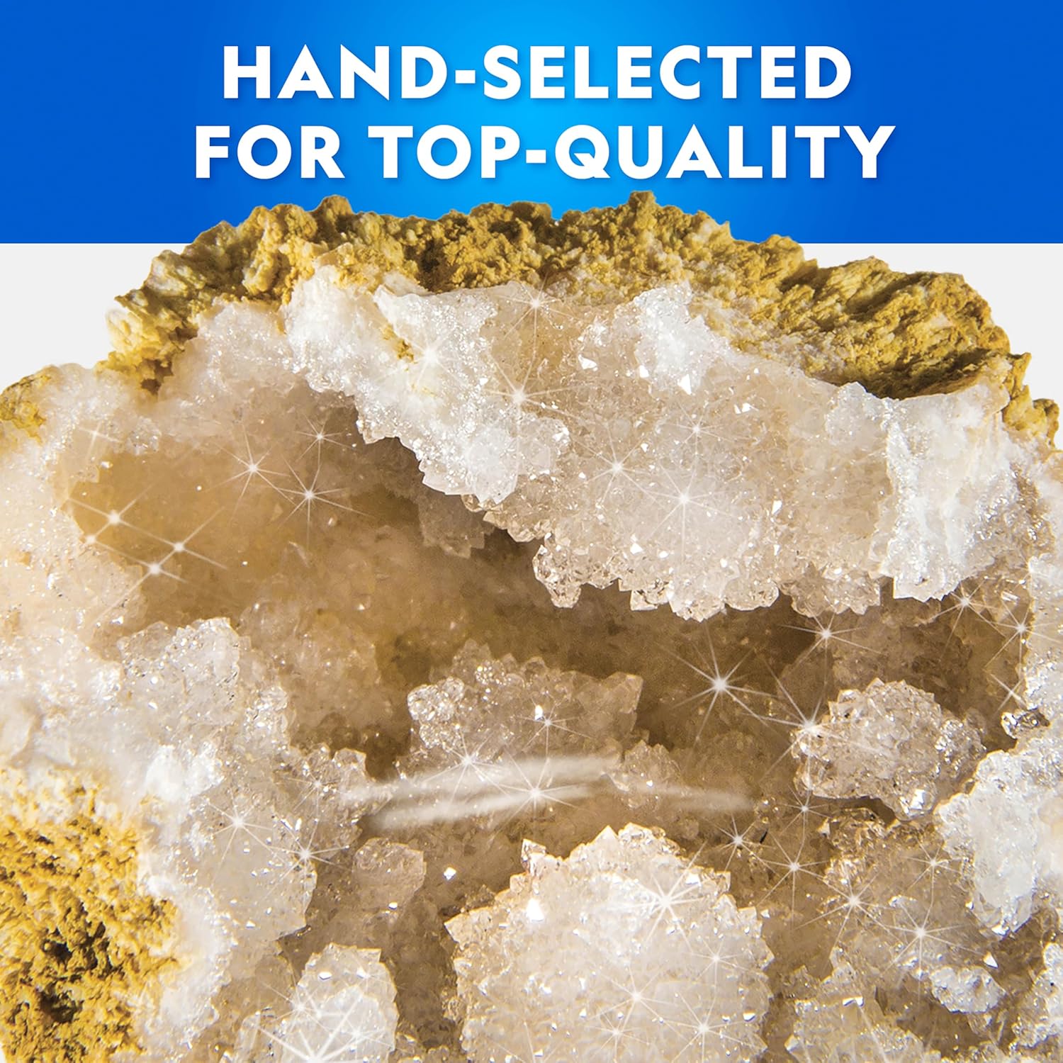 National Geographic Geode Science Kit - Break Open 15 Premium Geodes with Goggles & Display Stands | Perfect STEM Gift for Kids