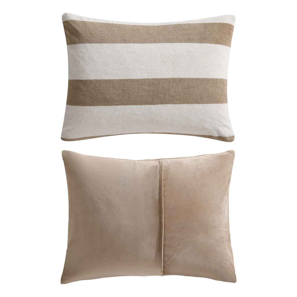Nautica - Full/Queen Comforter Set, Soft Twill Plush Bedding with Matching Shams, Reverse to Micromink, Medium-Weight, Oeko-Tex Certified (Lawndale Brown)