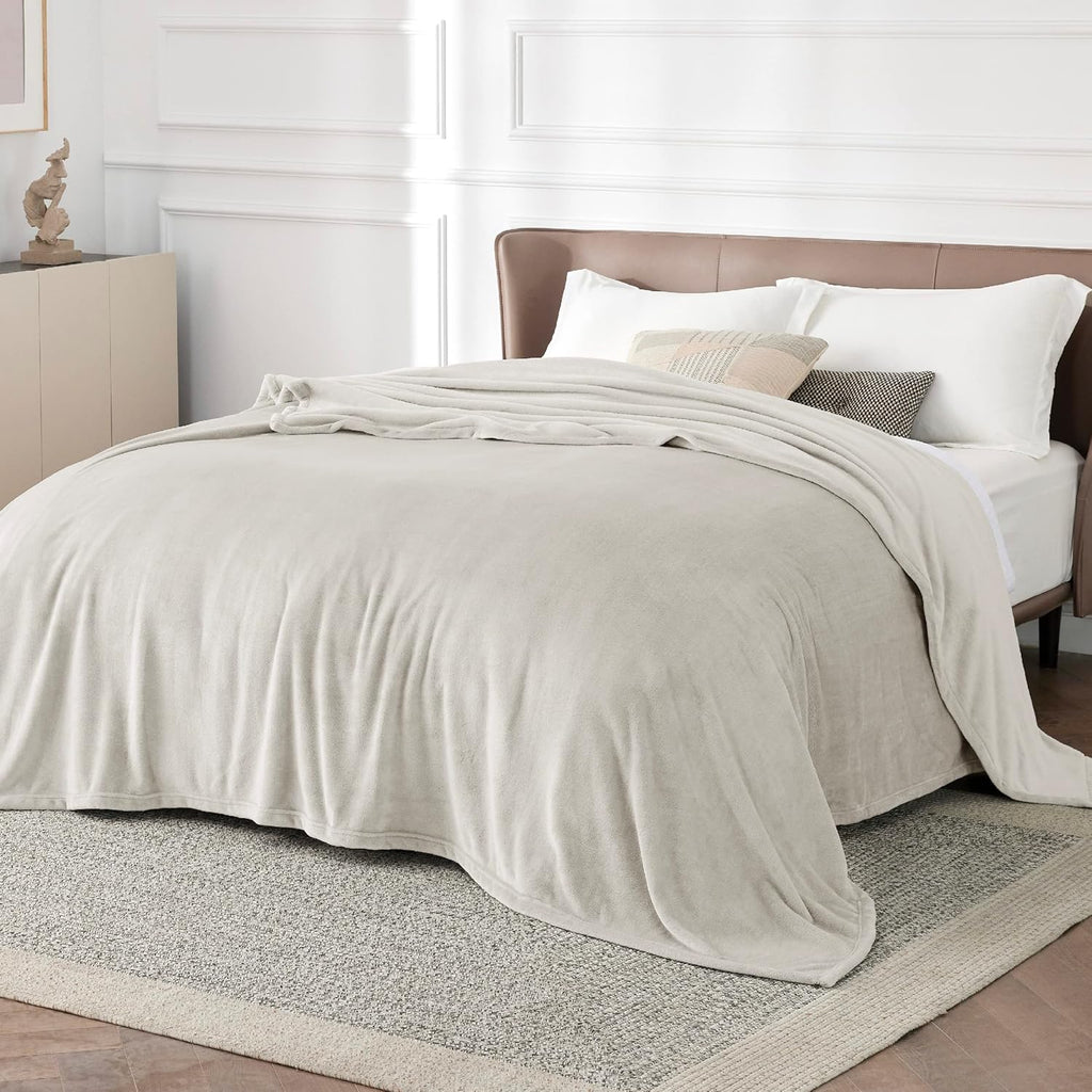 Bedsure GentleSoft Fleece Blanket - Cozy Lightweight Plush California King Size, 102x96 Inches