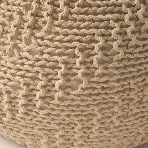 Christopher Knight Home Barwick Pouf, Ivory
