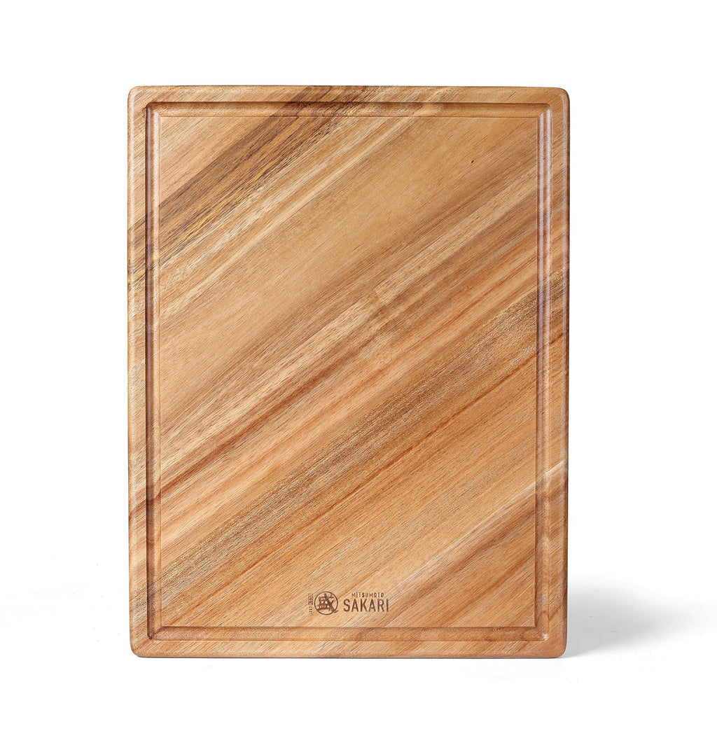 MITSUMOTO SAKARI 16 x 11 in Acacia Wood Cutting Board with Juice Groove