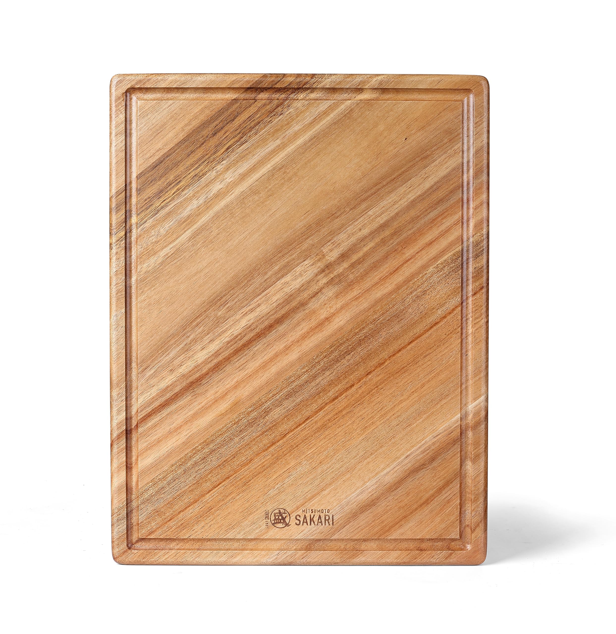 MITSUMOTO SAKARI 16 x 11 in Acacia Wood Cutting Board with Juice Groove