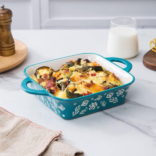 Wisenvoy 8x8 Baking Pan Brownie Pan Casserole Dish Ceramic Baking Dish Square Casserole Dishes For Oven