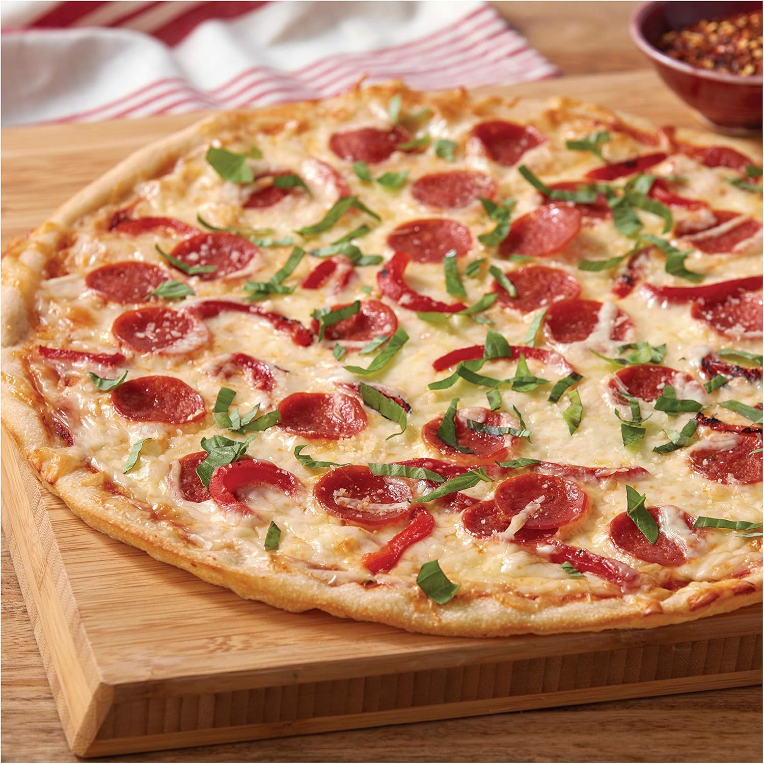 Wilton Gold Non-Stick Pizza Crisper - 14 Inch Warp-Resistant Bakeware, PFAS-Free Design