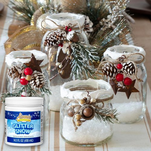 Aleene's Glitter Snow - 4oz Sparkling Snow Effect for Crafts and Decorations