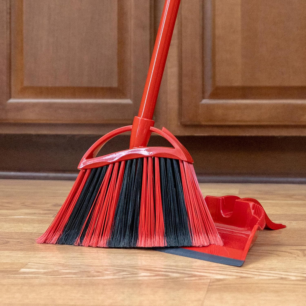 O-Cedar One Sweep Broom - Lightweight Cleaning Tool with Step-On Dustpan | Removes 99% of Dirt