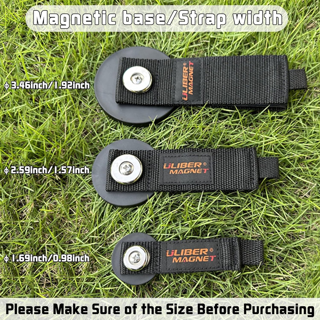 ULIBERMAGNET Strong Magnetic Storage Straps - Heavy Duty Organizer for Garage & Workshop | 2 Pack