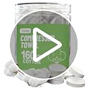 120 Pcs Compressed Towels - Soft Microfiber Magic Towels for Travel