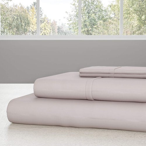 Lavish Home Brushed Microfiber Sheet Set- 3 Piece Bed Linens-Fitted & Flat Sheets, Plus A Pillowcase-Wrinkle, Stain & Fade Resistant (Twin, Beige)
