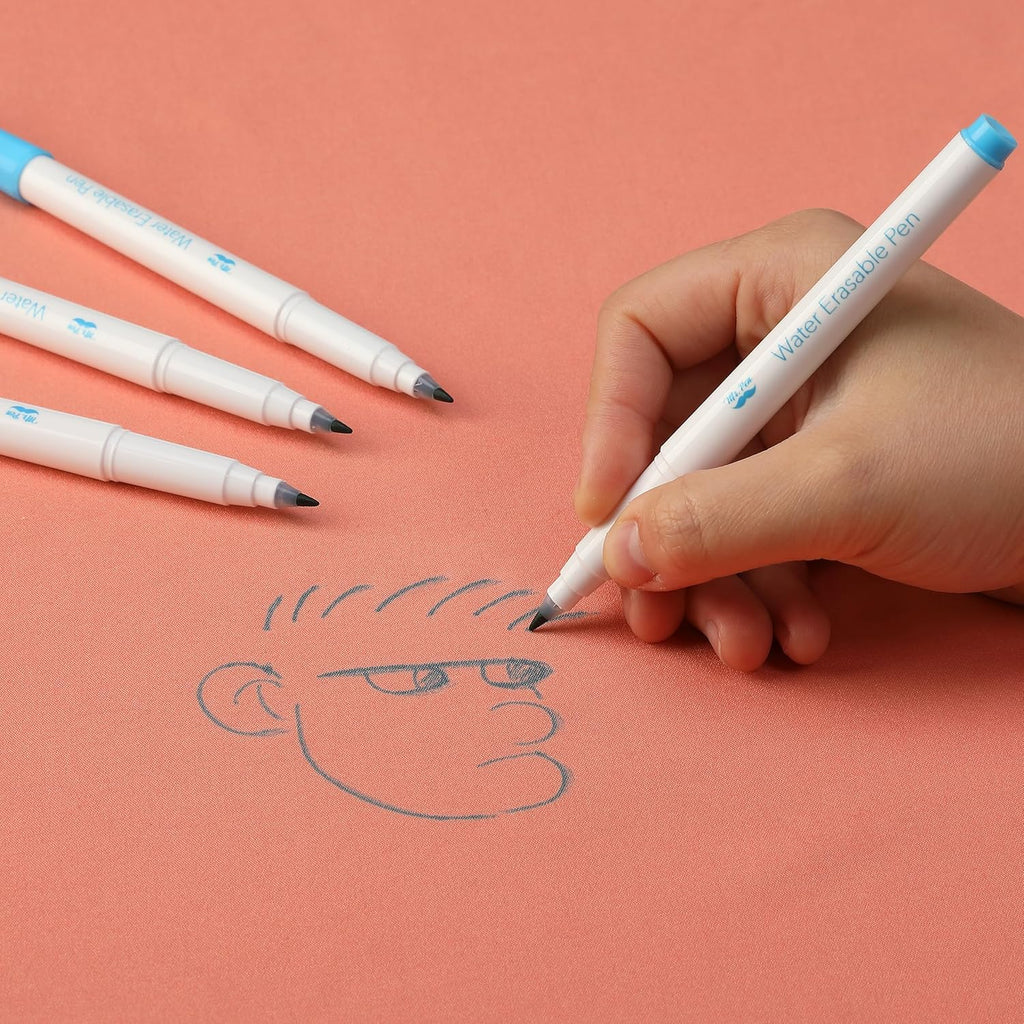 Mr. Pen Fabric Markers - Erasable & Water Soluble, 5 Pack in Blue for Sewing Projects