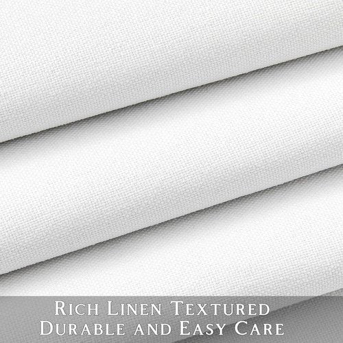 ChrisDowa 100% Blackout Curtains - Pure White Thermal Insulated Grommet Drapes | 63 Inches Long, 2 Panels