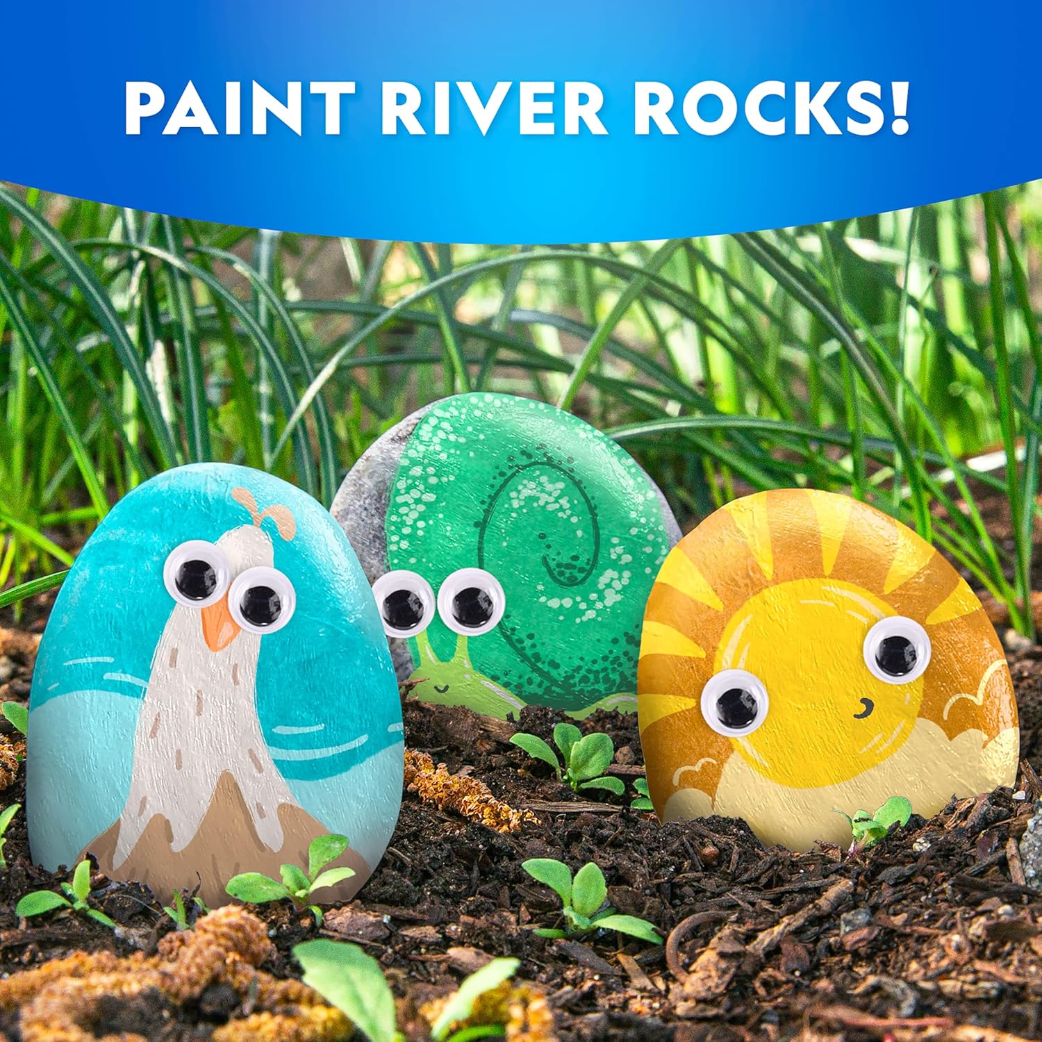 National Geographic Mega Arts & Crafts Activity Kit - 3-in-1 Craft Set for Kids | Build, Paint, Weave & Create