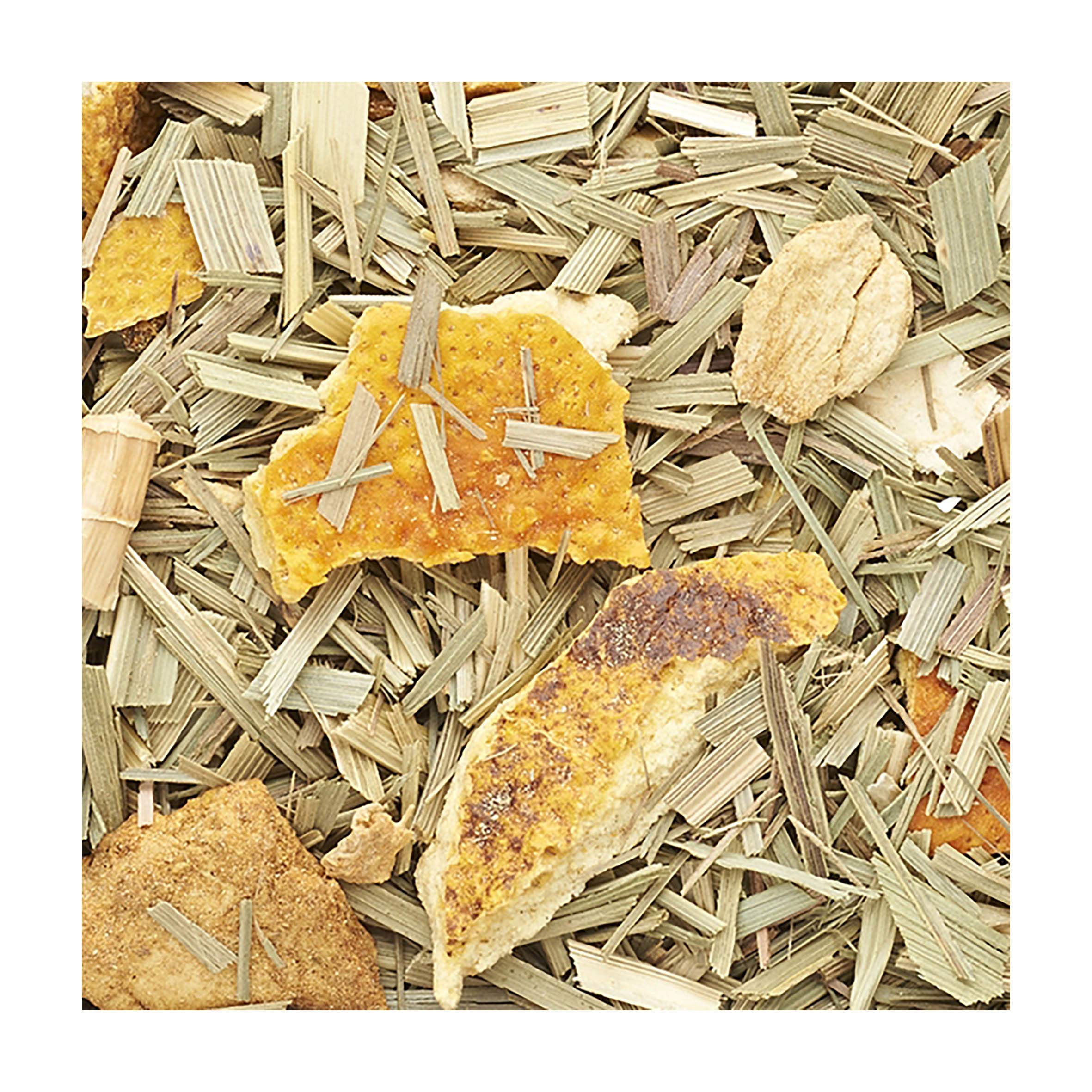 La Via del Te Herbal Tea Ginger Lemon, Revitalizing Herbal Tea with Lemongrass & Ginger, Pouch, 40g / 1.41oz (Pack of 2 Pieces)